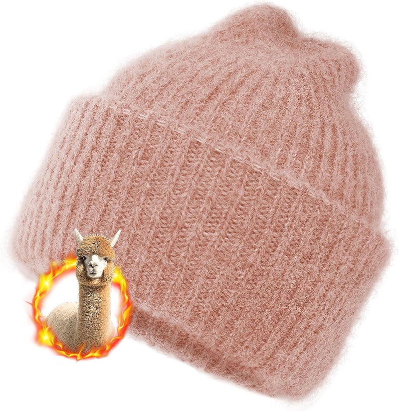 Silk Dream Alpaca Winter Hats for Kids Beanies Boys&Girls Toddler Beanie Hat Alpaca Wool Soft Fuzzy Warm Gift - Image 1